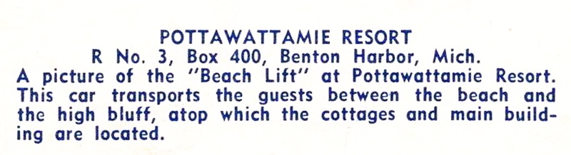 Pottawattamie Resort Motel - Vintage Postcard